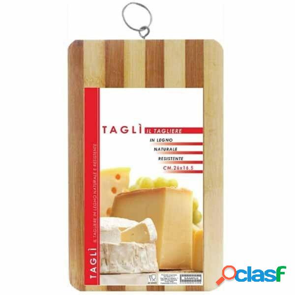 Trade Shop - Tagliere In Legno Naturale Resistente Per