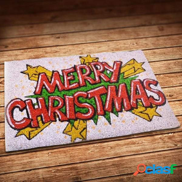 Trade Shop - Tappeto Zerbino Natale Decorazione Merry