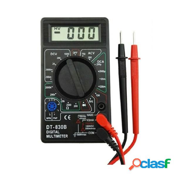 Trade Shop - Tester Multimetro Digitale Con Puntali Volt