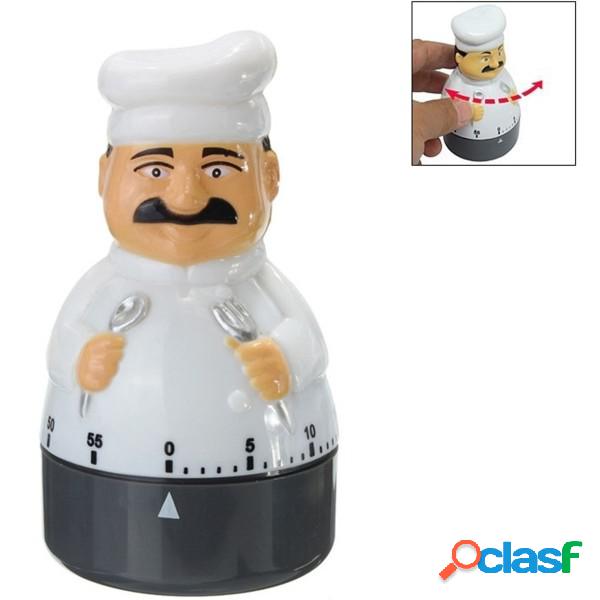 Trade Shop - Timer Analogico Cuoco Chef 55 Minuti Orologio