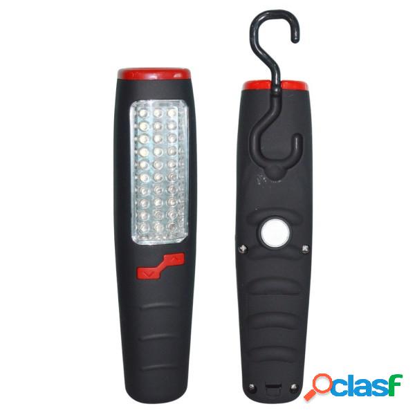 Trade Shop - Torcia Lampada Calamita Gancio 37 Led 30 Led +