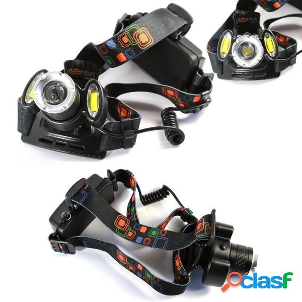 Trade Shop - Torcia Lampada Frontale Led Cree Ricaricabile