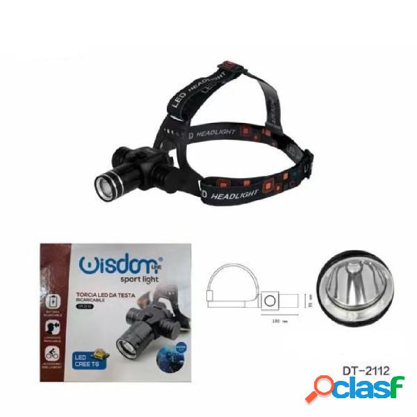 Trade Shop - Torcia Led Cree T6 Frontale Da Testa Immersione