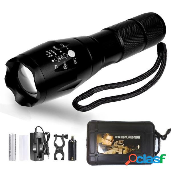 Trade Shop - Torcia Tattica Militare A Led Ultra Luminosa