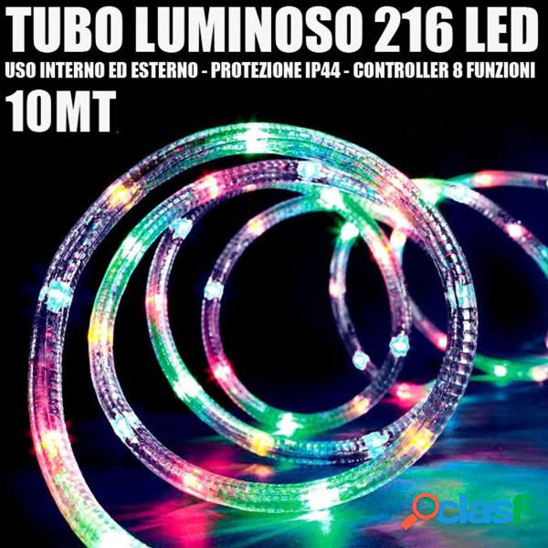 Trade Shop - Tubo Luminoso 216 Led Multicolor 10 Mt 3vie Uso