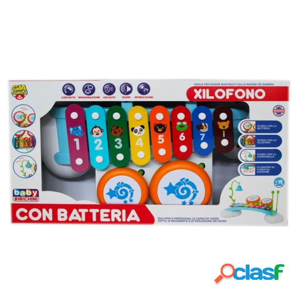 Trade Shop - Xilofono Colorato Con Batteria Con Suoni E