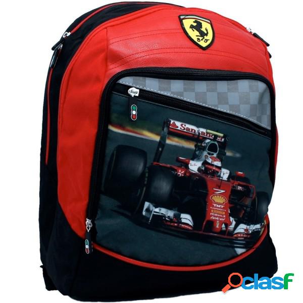 Trade Shop - Zaino Scuola Ferrari Organizzato Con Doppio