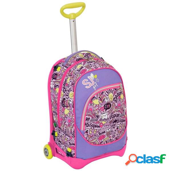 Trade Shop - Zaino Scuola Ragazzi Trolley 3in1 Jack Sj Con