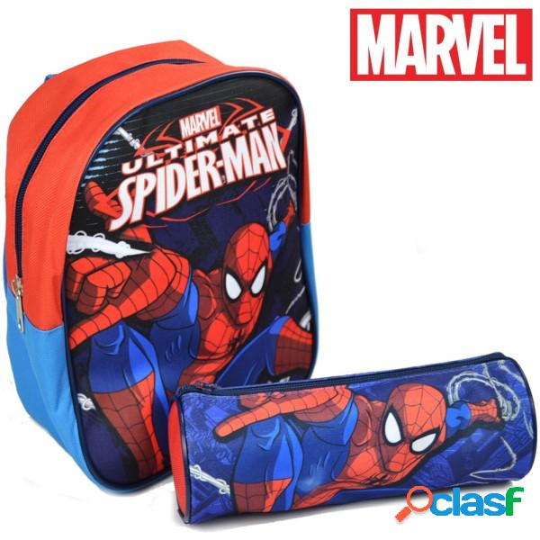 Trade Shop - Zaino Zainetto Asilo Spiderman + Astuccio