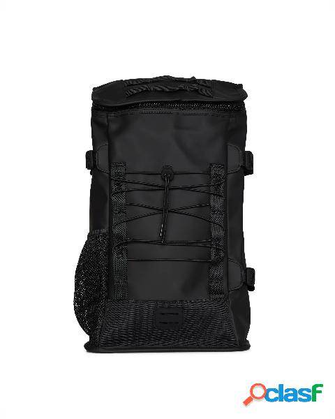 Trail Mountaineer Bag nera in tessuto tecnico impermeabile
