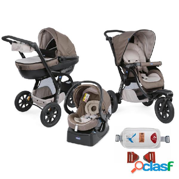 Trio Chicco Activ3 Top Dove Grey + Kit Auto