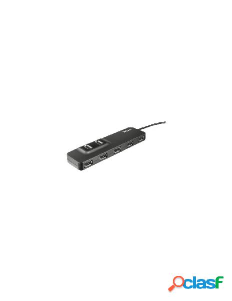 Trust - hub trust 20576 oila 7 porte usb 2.0 black