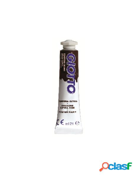 Tubo tempera giotto 21ml marrone scuro