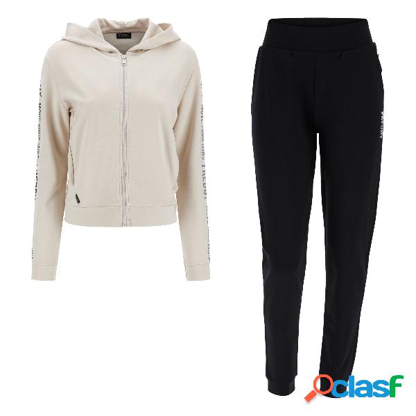 Tuta Freddy in felpa bonded (Colore: moonbeam-black, Taglia: