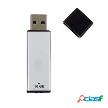 U2nil16ppl002 16 gb usb a 2.0 nero, argento