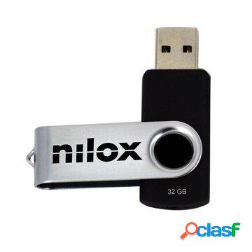U3nil32bl001 32 gb nero, argento