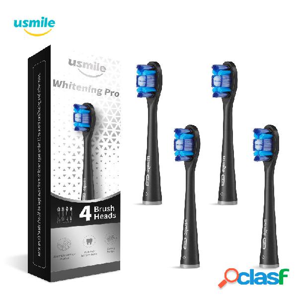 USMILE 4PCS Diamond Series Spazzolino elettrico Testine di