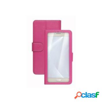 Unica view 4.5" custodia a libro rosa