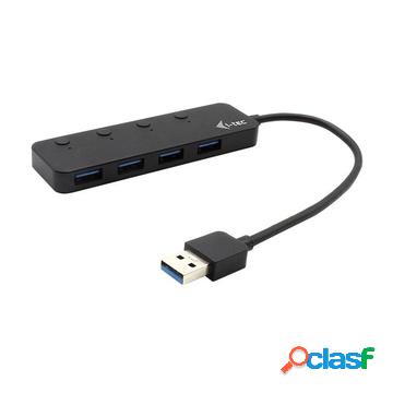 Usb 3.0 metal hub 4 port with individual on/off switches