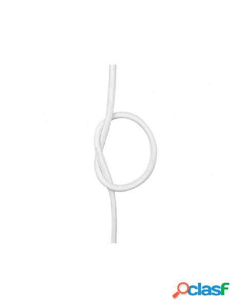 V-tac - cavo elettrico rivestito in tessuto colore bianco