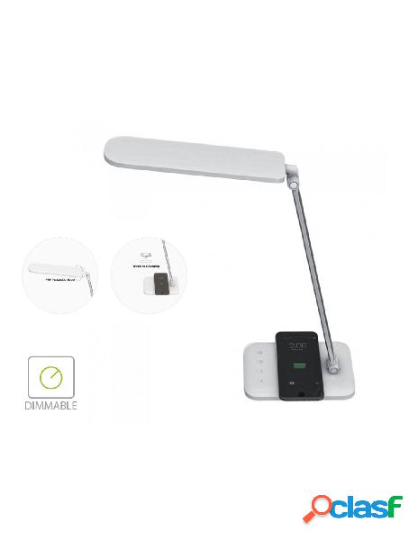 V-tac - lampada led da tavola 16w con caricatore wireless qi