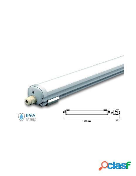 V-tac - plafoniera led 150cm 48w 220v bianco freddo 6400k