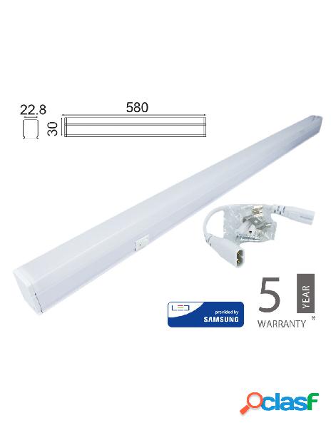 V-tac - plafoniera tubo led t5 60cm 7w caldo 3000k lineare
