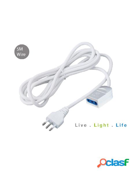 V-tac - prolunga lineare elettrica con spina 16a 2p+t presa