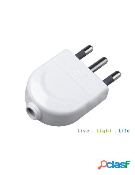 V-tac - spina elettrica 2p+t 16a 250v bianco sku-8718