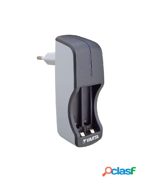 Varta - caricabatterie mini charger per 2 pile aa/aaa