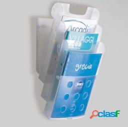 Vaschette portariviste da parete - Tecnostyl - set 3 tasche