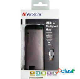 Verbatim - USB-C Adattatore USB 3.1 G1- USB 3.0 X 3 - HDMI -