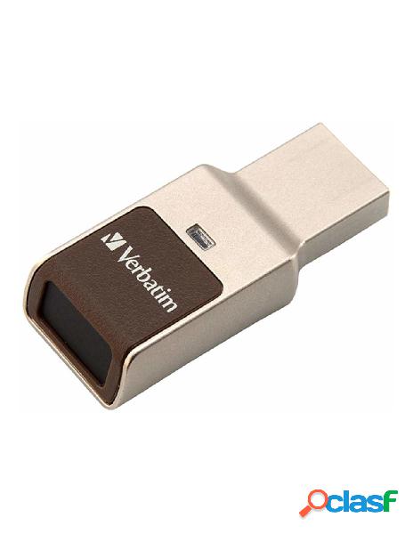 Verbatim - memoria con lettore impronte digitali 64gb