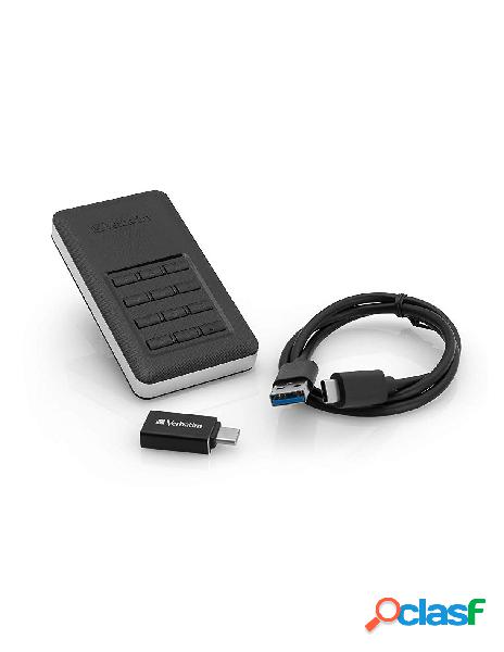 Verbatim - ssd store n go con tastierino numerico 256gb