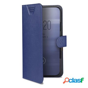 Wally one xxl 5.5" custodia a libro blu