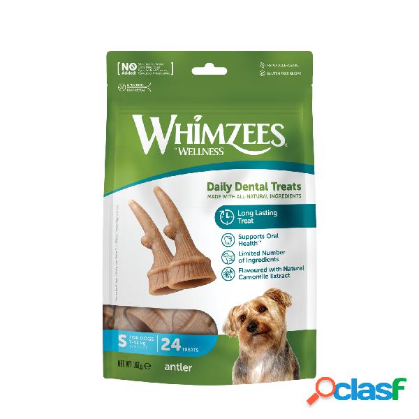 Whimzees Snack per Cani Antler S 24 pz