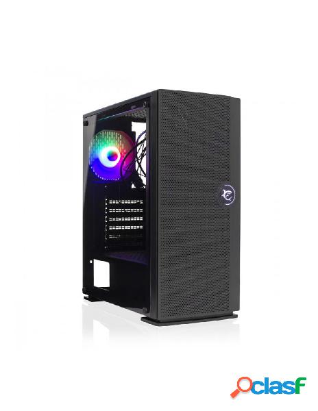 White shark - case pc chassis atx mid tower con ventola nero