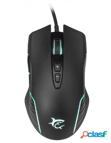 White shark - mouse gaming 6400 dpi gm-5003 azarah rgb nero