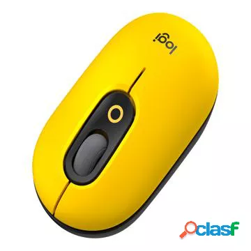 Wireless ottico Logitech POP - Nero / Giallo