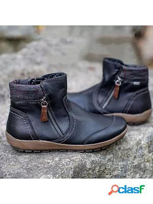 Womens Comfortable Flat Boots