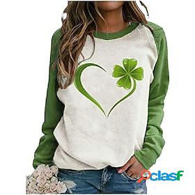 Womens Sweatshirt Pullover Basic St. Patricks Day LC2523288B