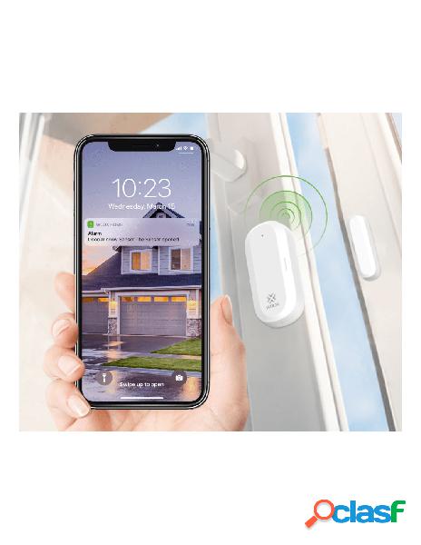 Woox - sensore antifurto per porte/finestre smart wireless,