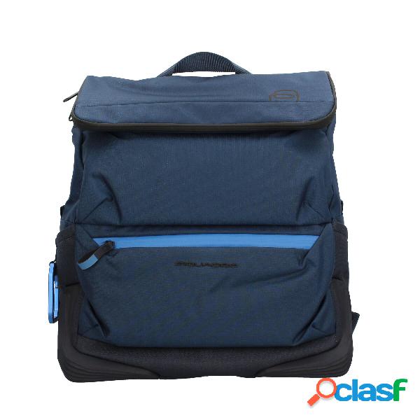 Zaino porta pc da 15.6" in pelle - Blu / TU