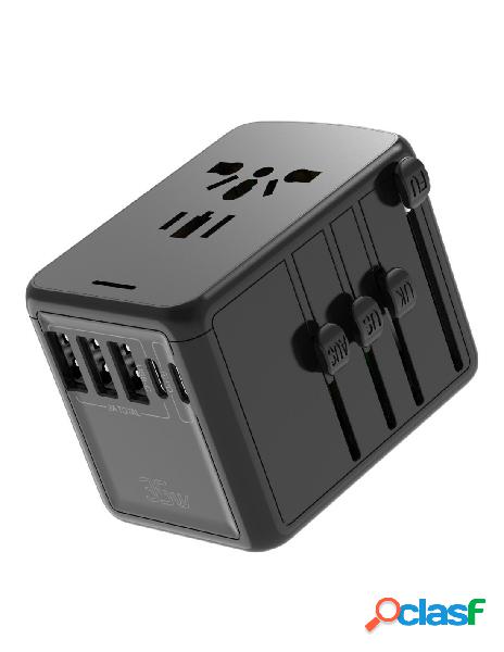 Zorei - adattatore viaggio usb c usb a 35w ricarica veloce