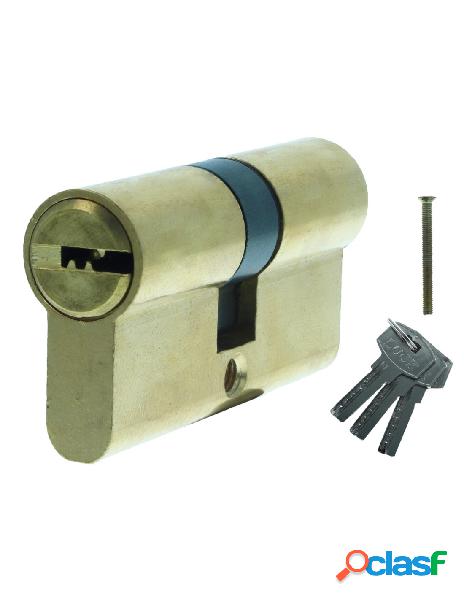 Zorei - cilindro serratura 60mm in ottone con 3 chiavi per