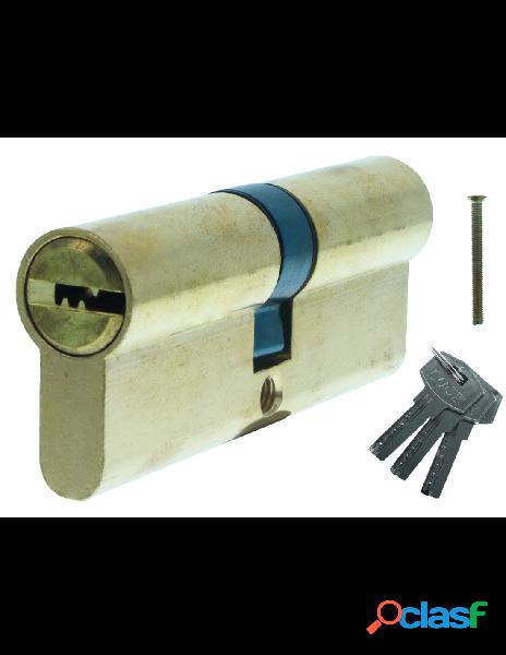 Zorei - cilindro serratura 80mm in ottone con 3 chiavi per