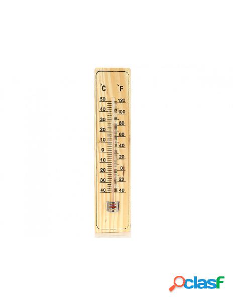 Zorei - termometro analogico ambiente in legno per esterno