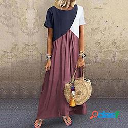 abito casual da donna tubino abito swing abito lungo maxi