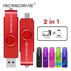 ad alta velocità otg 2 in 1 usb flash drive pen drive 128