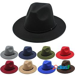 cappello a cilindro in lana cappello jazz vintage cappello